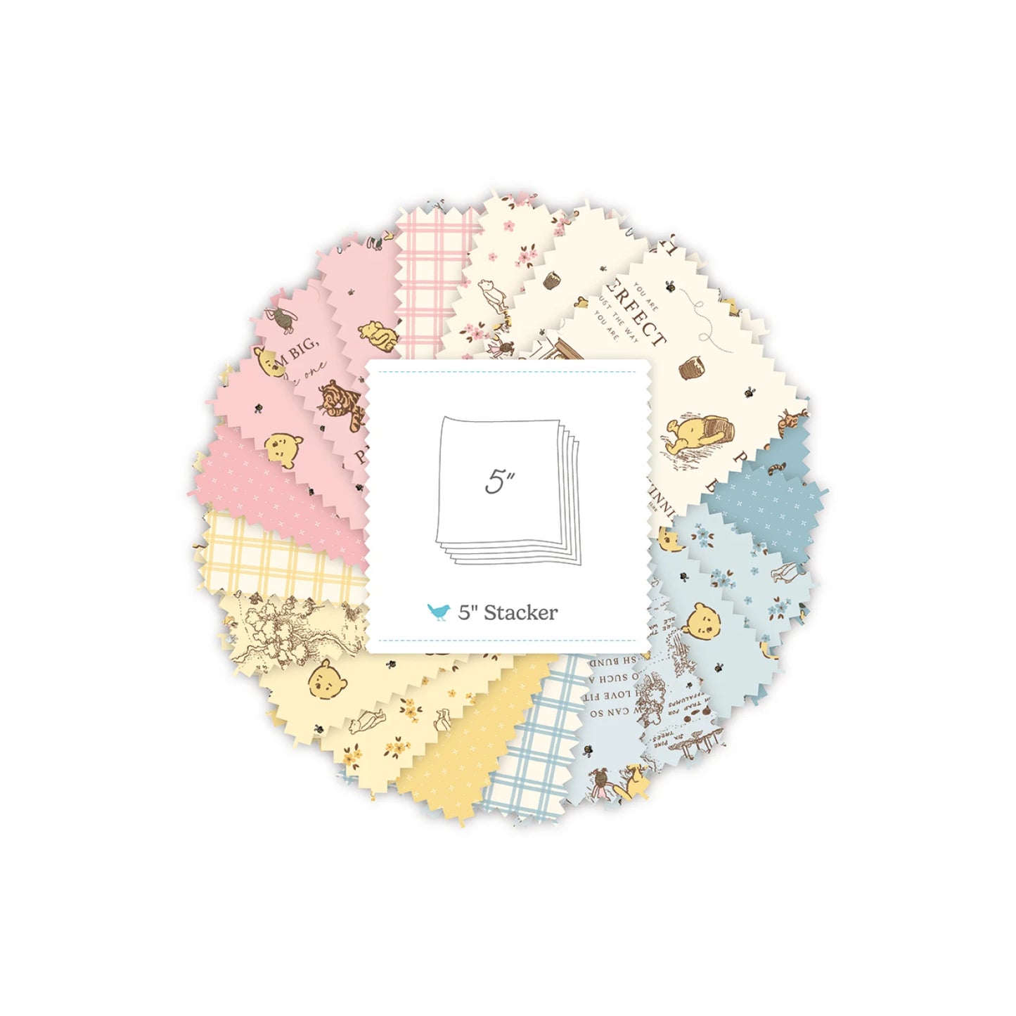 Winnie-the-Pooh Baby 5in Squares, 42pcs/bundle