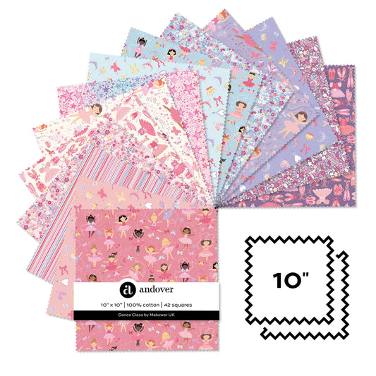 Dance Class 10 Inch Square 42 Cuts Each