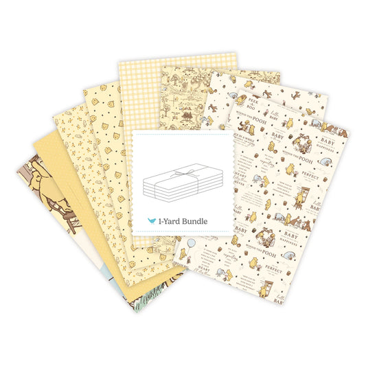 Winnie-the-Pooh Baby 1 Yard Bundle Cream, 8 Pcs.