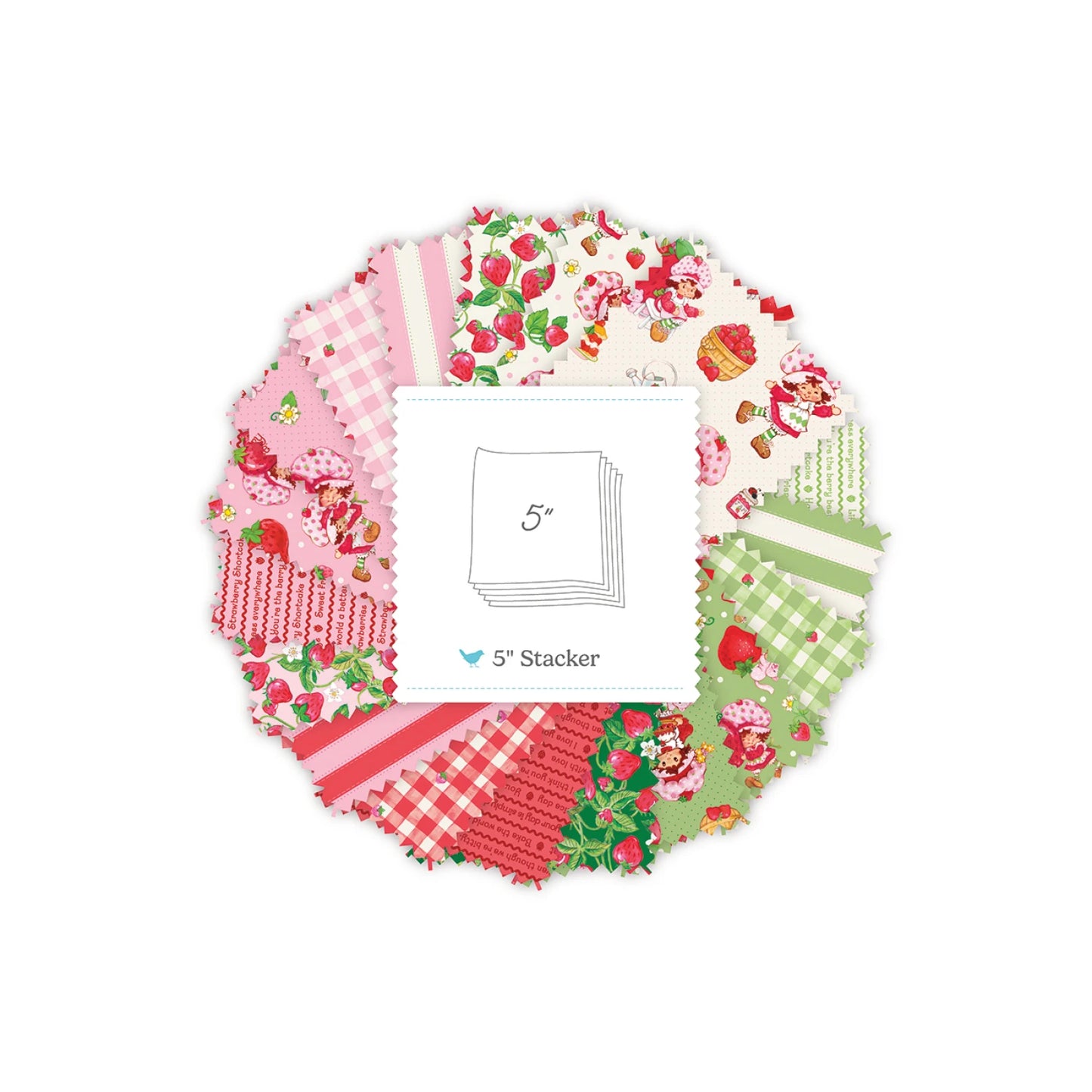 The World of Strawberry Shortcake 5in Squares, Charm pack