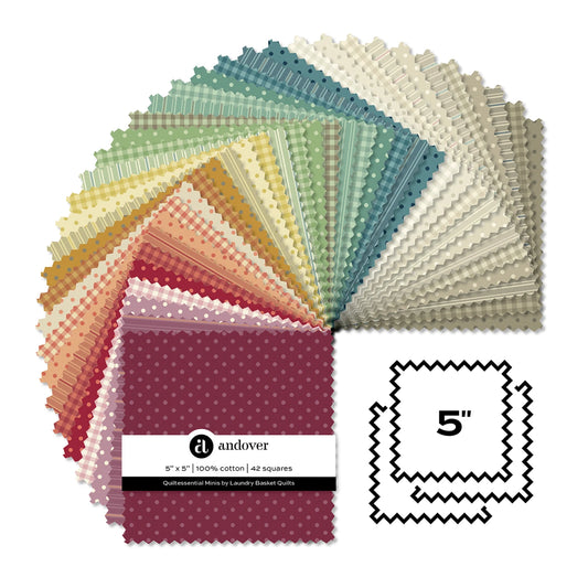 Quiltessential Minis 5 Inch Square Charm Pack