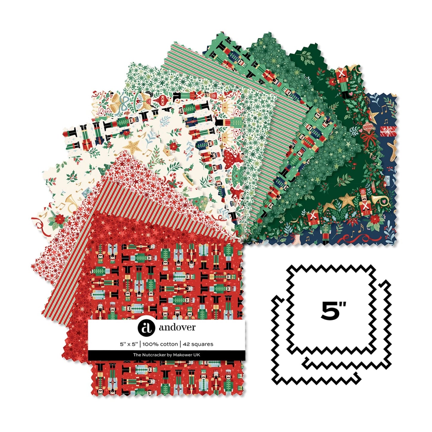 The Nutcracker 5" squares (Charm pack)