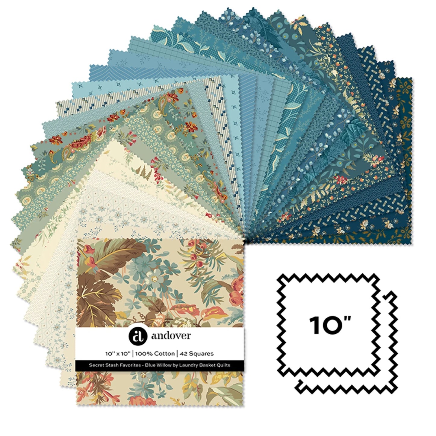 Secret Stash Favorites - Blue Willow-10 Inch Squares