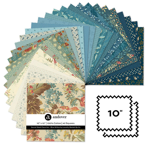 Secret Stash Favorites - Blue Willow-10 Inch Squares